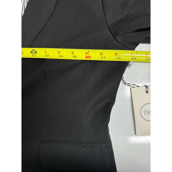 1901 Nordstrom NWT  Black 2 Button Blazer Jacket Size 8 Lined Suit Office - Picture 10 of 11